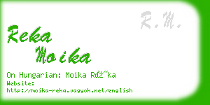 reka moika business card